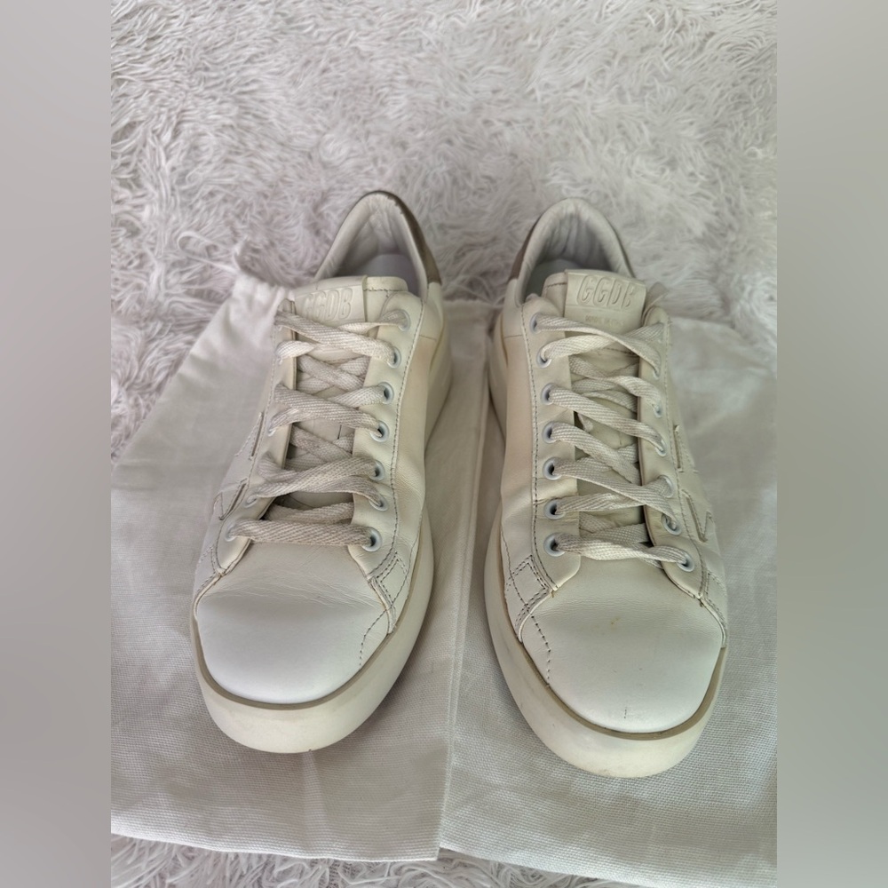 Golden Goose Women's White Pure Star Vegan Low-Top Sneaker - Picture 3 of 15